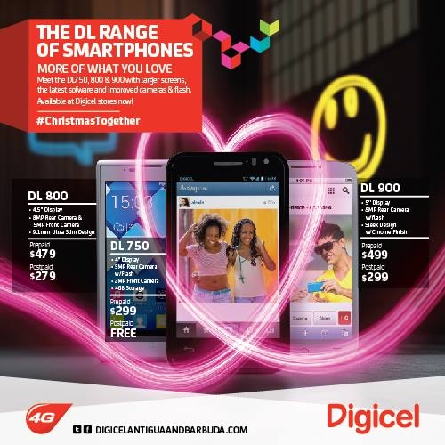 Antigua Digicel Introduces Two New Smart Phones